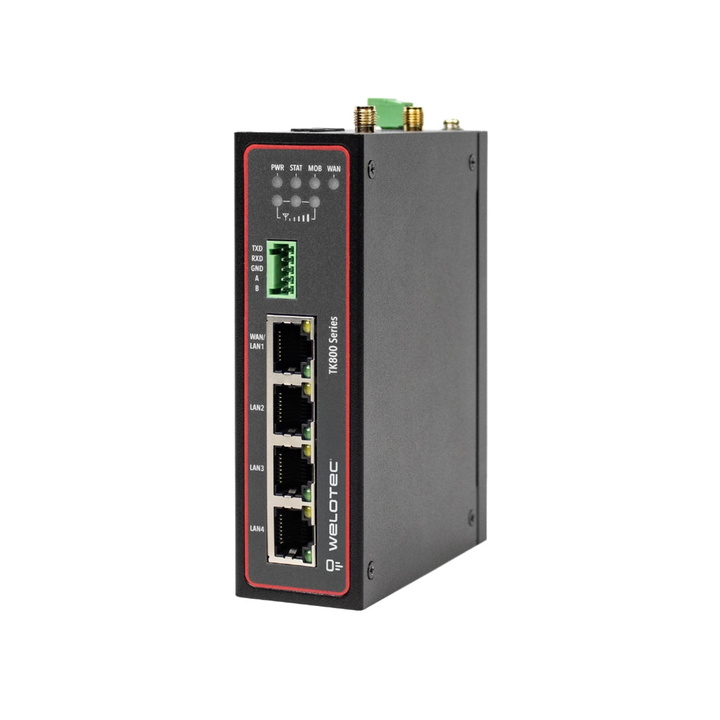 Industrie-Router für LTE, 5G und WiFi - Hutschienenmontage – Welotec